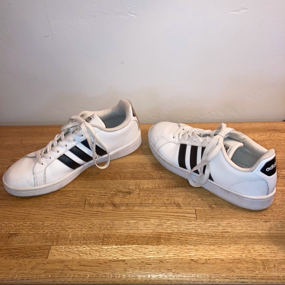 Adidas Cloudfoam Advantage Sneaker White Leather